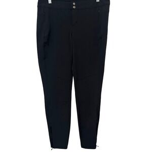 KUHL Black Trascendr Skinny Nylon Hiking‎ Outdoor Zipper Hem Pants Womens 12